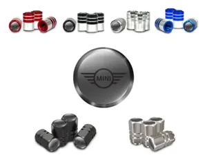 Mini Cooper Ventilkappen PKWs Glänzender Stil Finish